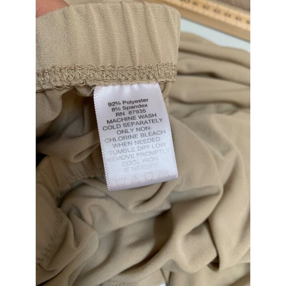 Susan Graver Beige Flared Hem Skirt XXS - Picture 4 of 4